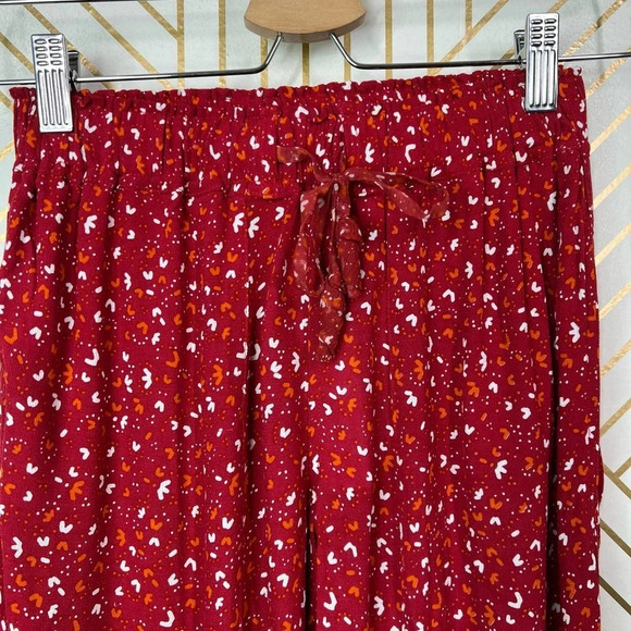 Poupette St Barth Red Sky Rayon Georgette Foe Printed Pants Size US XS - Picture 2 of 12